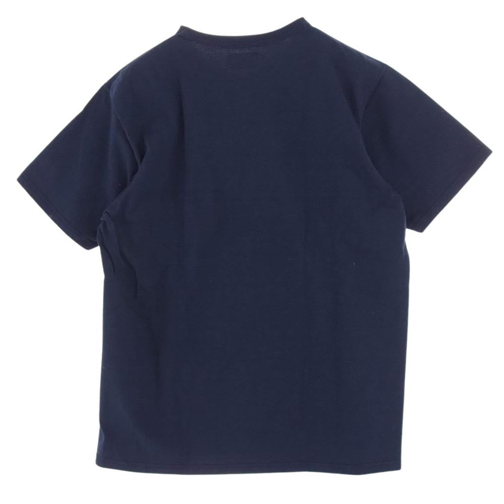 The REAL McCOY'S ザリアルマッコイズ McCOY SPORTS WEAR マッコイスポーツウェア ポケット付き 半袖 Tシャツ カットソー ネイビー系【中古】