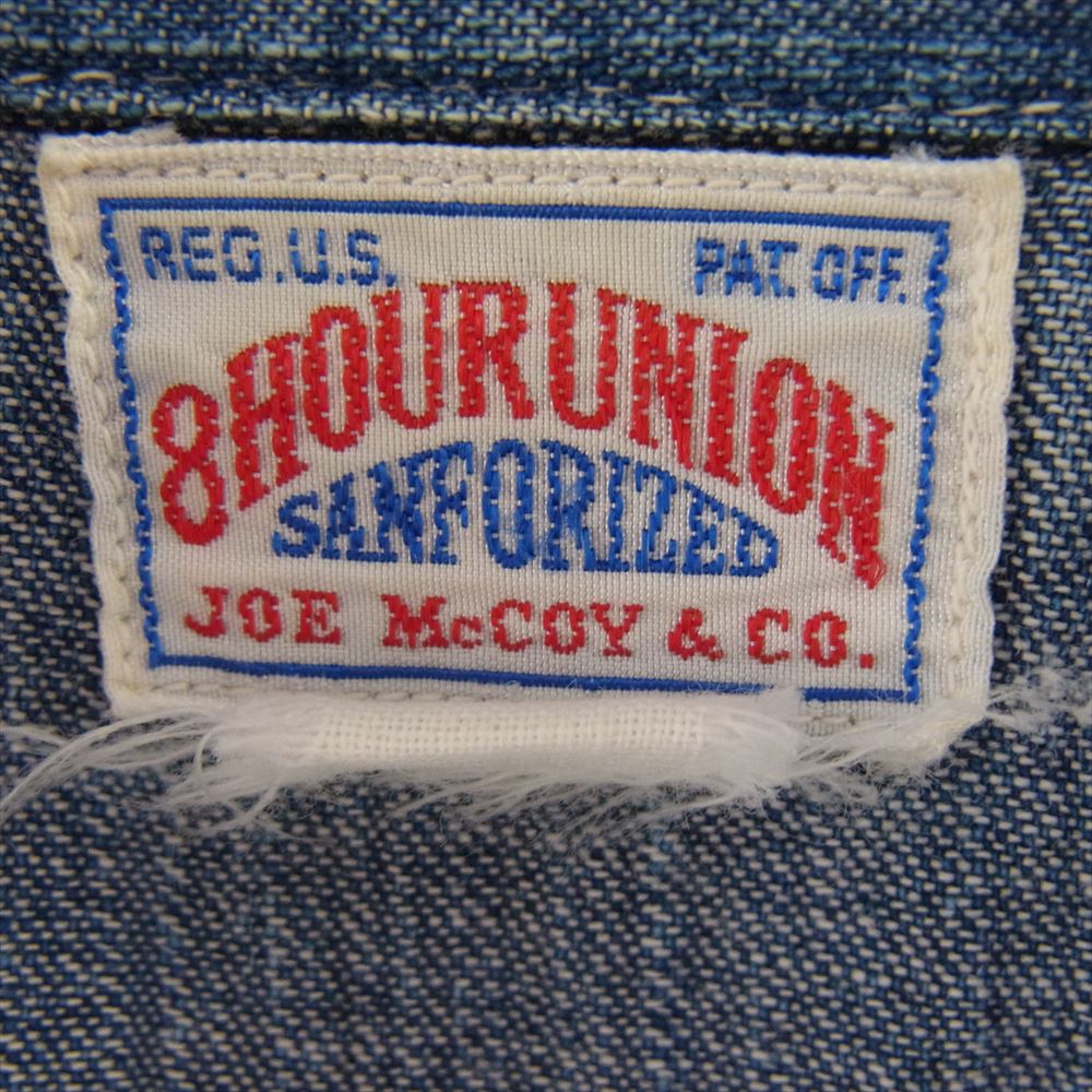 ジョーマッコイ 8hourunion 68420 デニム 長袖 シャツ インディゴブルー系【中古】