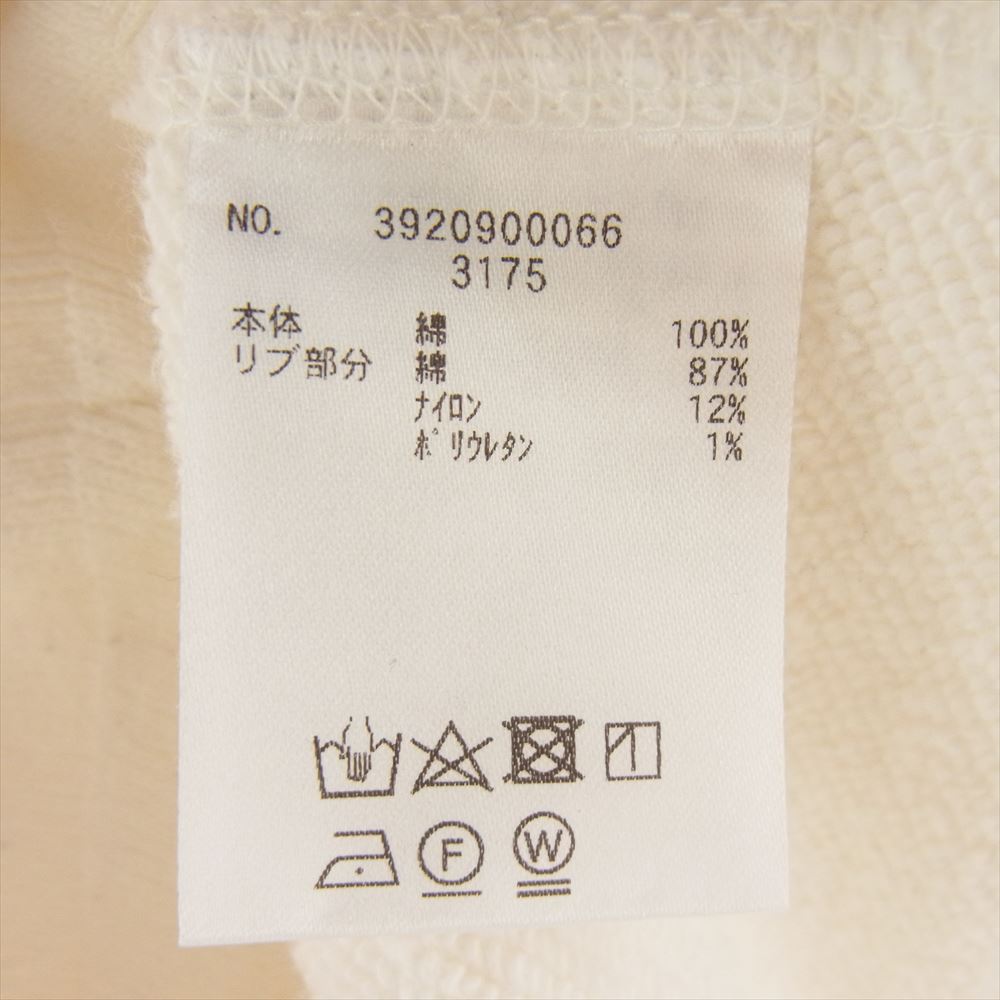 ユニオンランチ ロンハーマン別注 Organic Cotton Sweat Hoodie スウェット パーカー ホワイト系 L【中古】