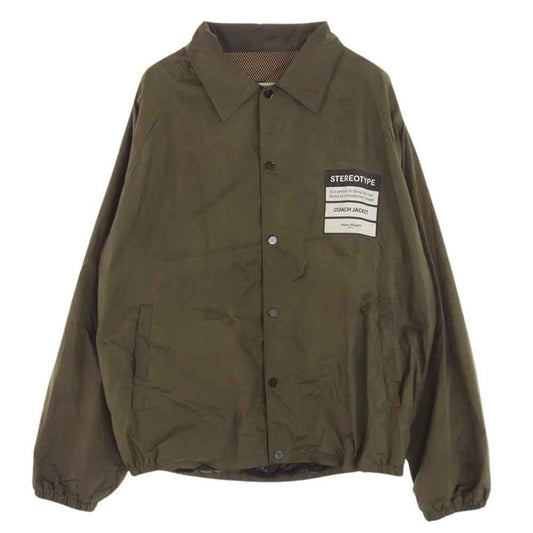 MAISON MARGIELA メゾンマルジェラ 19ss S50AM0358 STEREOTYPE COACH JACKET ステレオタイプ コーチジャケット カーキ系 48【中古】