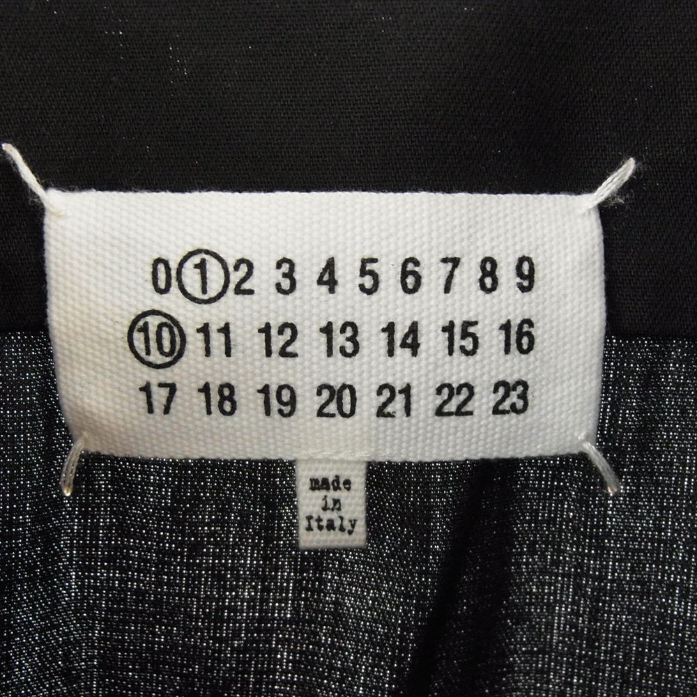 MAISON MARGIELA メゾンマルジェラ 23SS S50DR0003 SHORT-SLEEVED SHIRT レーヨンツイル 半袖シャツ ブラック系 50【中古】