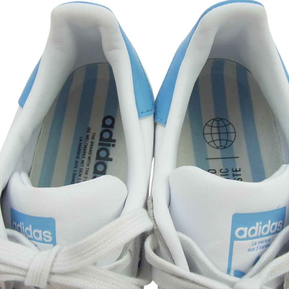 adidas アディダス GX9876 SUPERSTAR スーパースター ローカット スニーカー ホワイト系 ライトブルー系 24.5cm【中古】