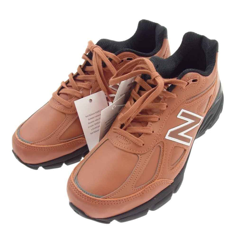 NEW BALANCE ニューバランス U990RB4 Made in USA 990 v4 RB4 ローカット スニーカー オレンジ系 27.5ｃｍ【新古品】【未使用】【中古】