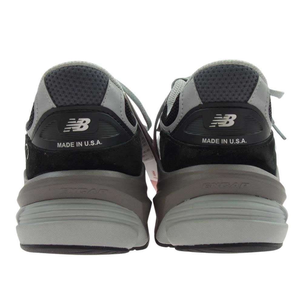 NEW BALANCE ニューバランス M990BK6 フェイクバスターズ鑑定済 Made in USA 990 v6 BK6 スエード ローカット スニーカー ブラック系 27.5ｃｍ【極上美品】【中古】
