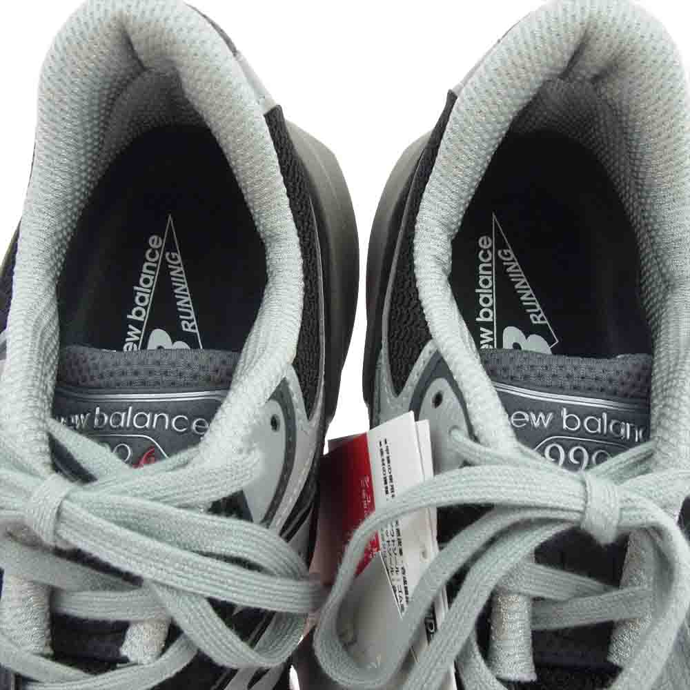 NEW BALANCE ニューバランス M990BK6 フェイクバスターズ鑑定済 Made in USA 990 v6 BK6 スエード ローカット スニーカー ブラック系 27.5ｃｍ【極上美品】【中古】