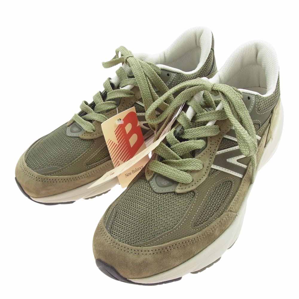 NEW BALANCE ニューバランス U990TB6 フェイクバスターズ鑑定済 Made in USA 990 v6 TB6 スエード ローカット スニーカー グリーン系 27ｃｍ【極上美品】【中古】