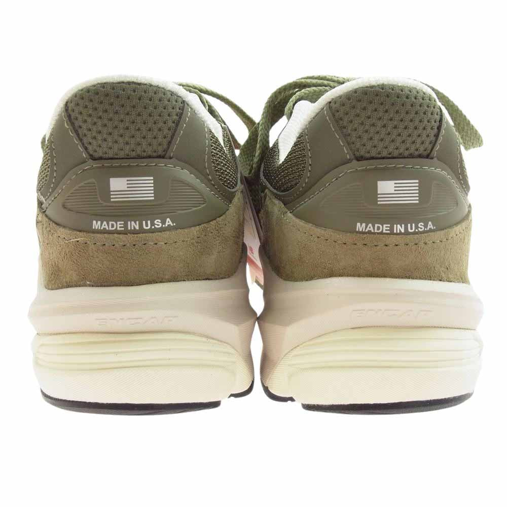 NEW BALANCE ニューバランス U990TB6 フェイクバスターズ鑑定済 Made in USA 990 v6 TB6 スエード ローカット スニーカー グリーン系 27ｃｍ【極上美品】【中古】