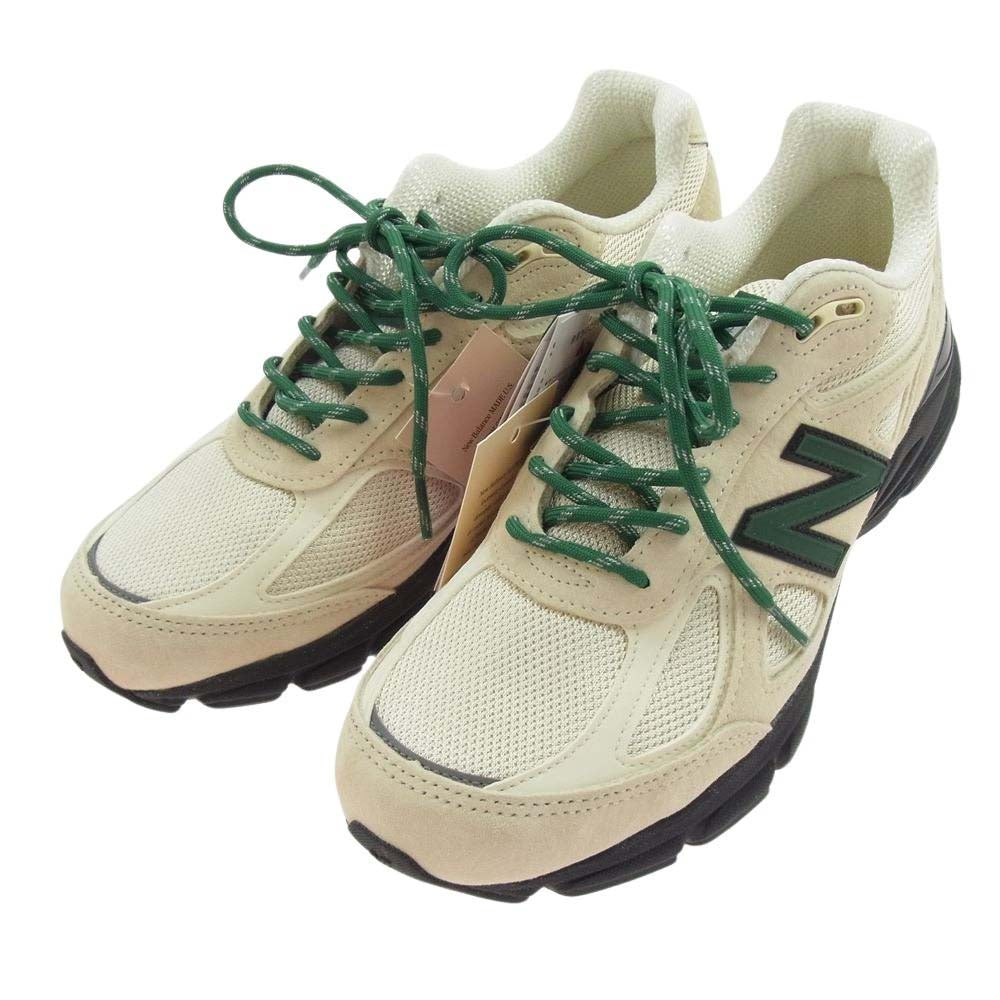NEW BALANCE ニューバランス U990GB4 フェイクバスターズ鑑定済 Made in USA 990 v4 GB4 スエード ローカット スニーカー オフホワイト系 27.5ｃｍ【新古品】【未使用】【中古】
