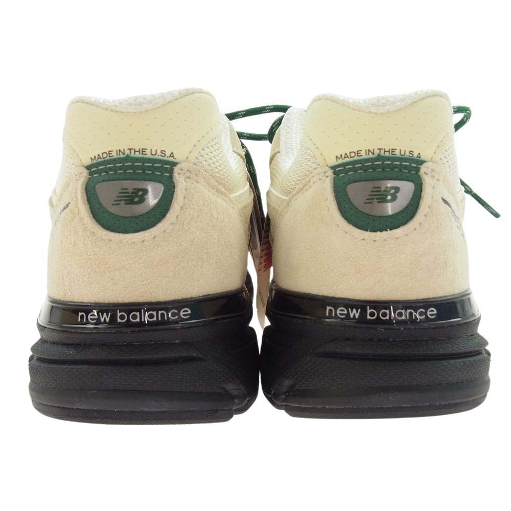 NEW BALANCE ニューバランス U990GB4 フェイクバスターズ鑑定済 Made in USA 990 v4 GB4 スエード ローカット スニーカー オフホワイト系 27.5ｃｍ【新古品】【未使用】【中古】