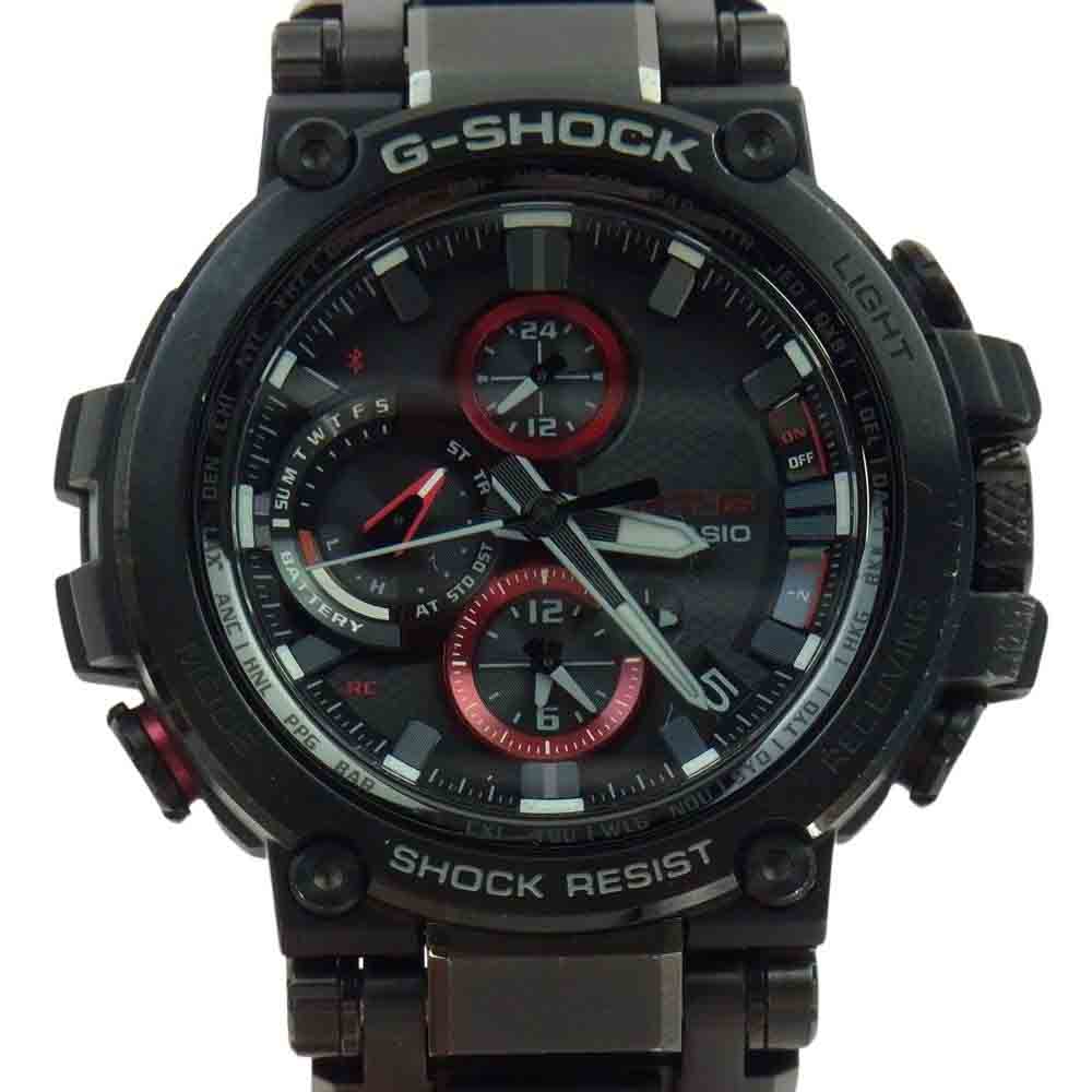 CASIO G-SHOCK カシオ ジーショック MTG-B1000B MT-G Bluetooth搭載 ソーラー 電波時計 腕時計 ウオッチ ブラック系【中古】