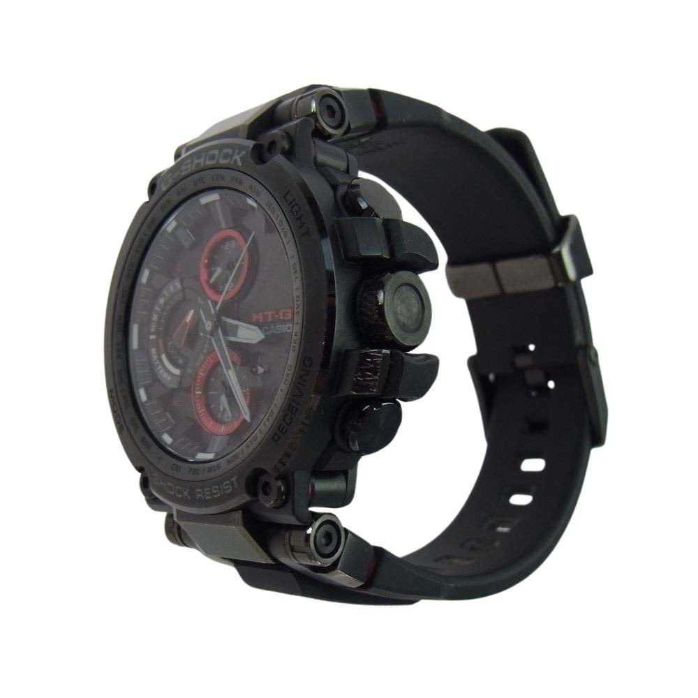 CASIO G-SHOCK カシオ ジーショック MTG-B1000B MT-G Bluetooth搭載 ソーラー 電波時計 腕時計 ウオッチ ブラック系【中古】
