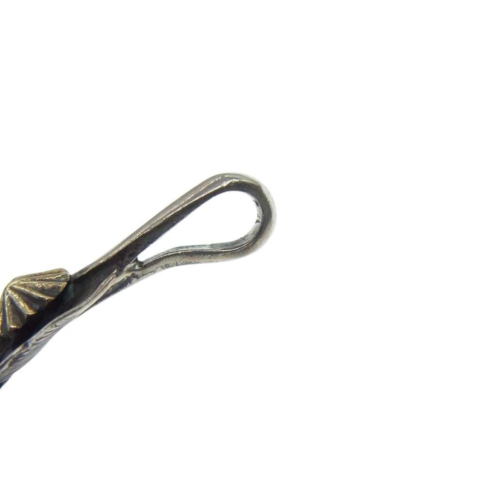 ラッキージョン フェザー ペンダントトップ シェル Sサイズ シルバー系 ゴールド系【中古】