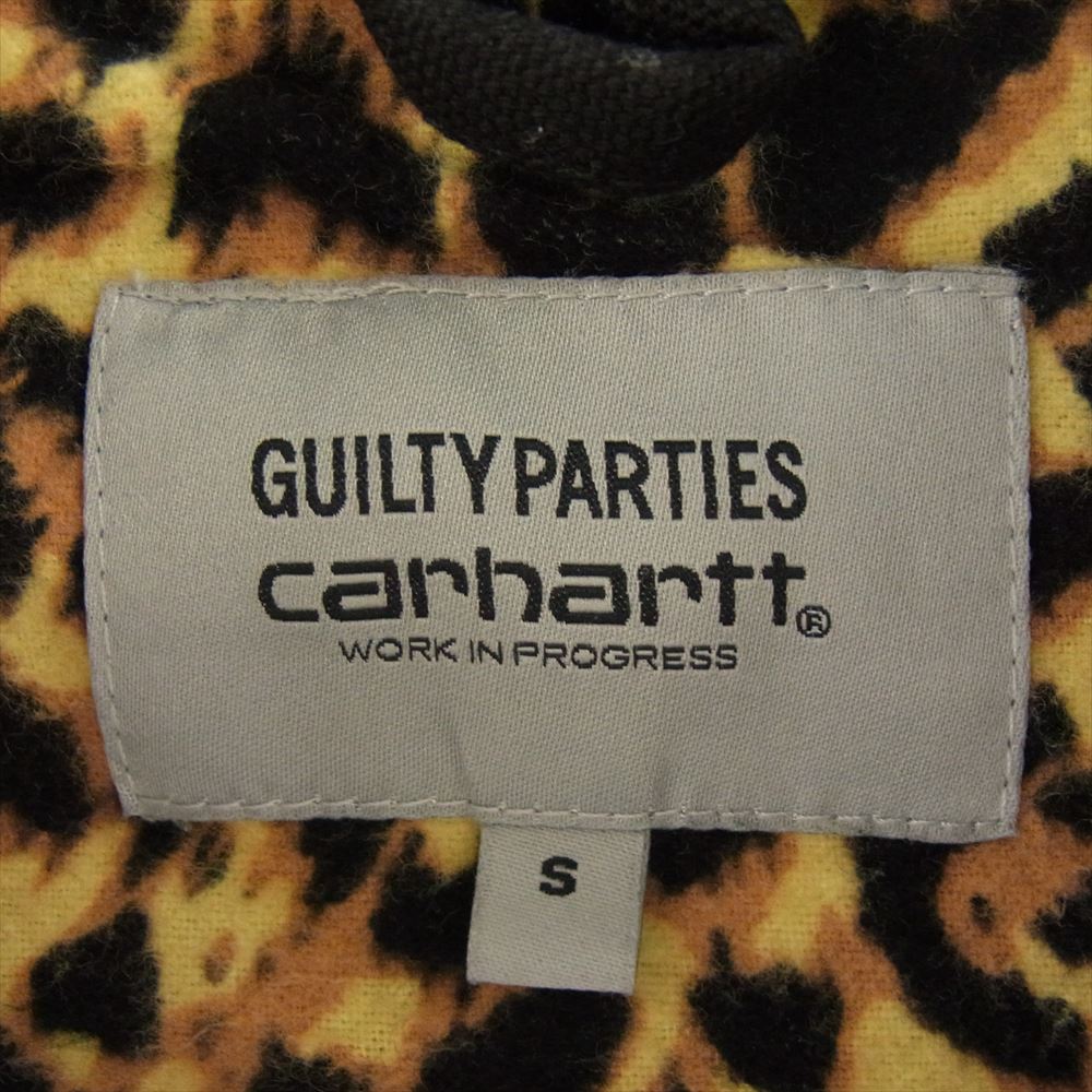 WACKO MARIA ワコマリア 201MT-1676 × carhartt カーハート OG Detroit Jacket デトロイトジャケット 裏地レオパード ブラック系 S【中古】