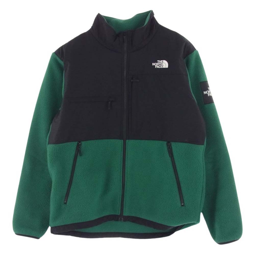 THE NORTH FACE ノースフェイス NA72051 DENALI JACKET デナリジャケット フリース ブラック系 グリーン系 XL【中古】