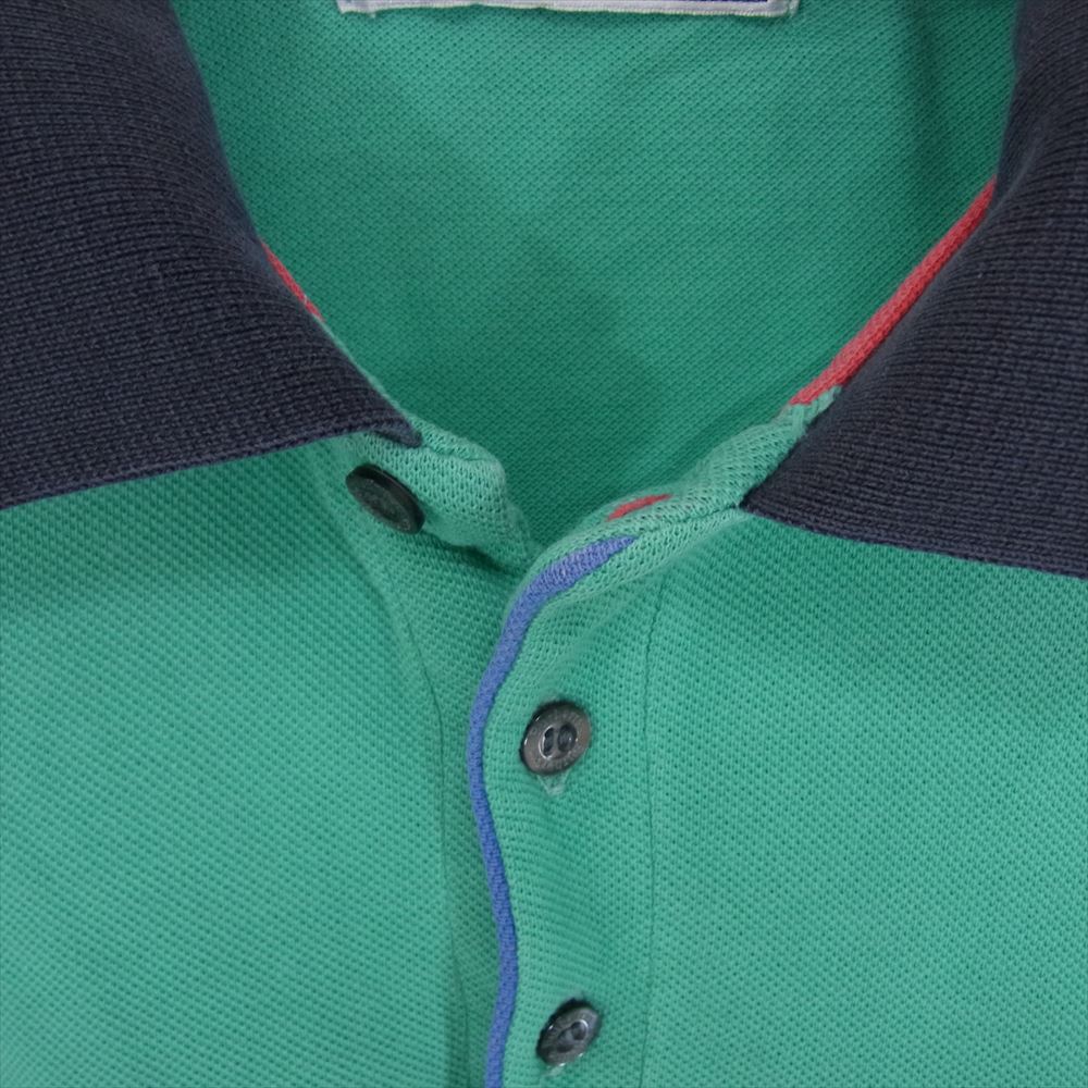 BURBERRY バーバリー burberrys ワンポイント 刺繍 ロゴ 半袖 ポロシャツ グリーン系 XL【中古】