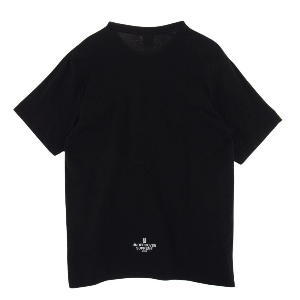 Supreme シュプリーム 23SS  × UNDERCOVER アンダーカバー FACE TEEフェイス 半袖 Tシャツ  ブラック系 L【中古】