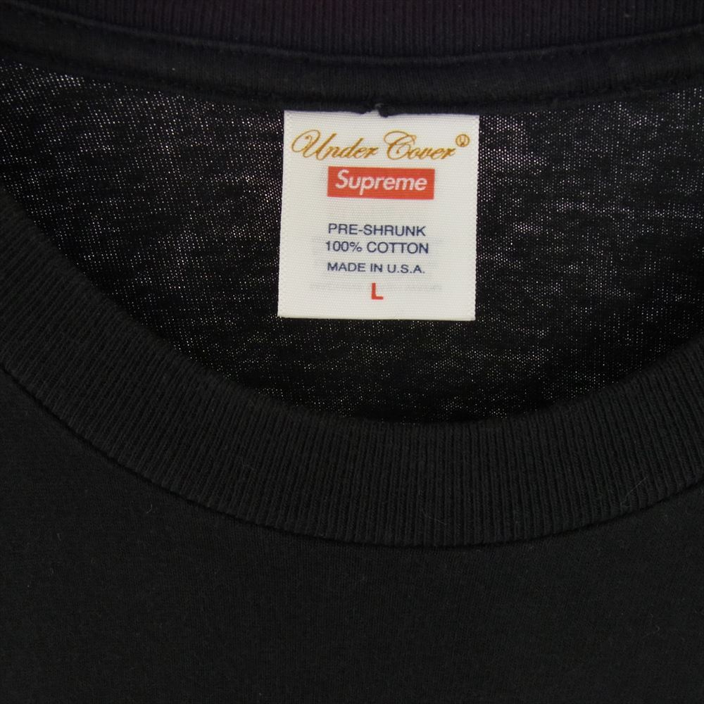 Supreme シュプリーム 23SS  × UNDERCOVER アンダーカバー FACE TEEフェイス 半袖 Tシャツ  ブラック系 L【中古】