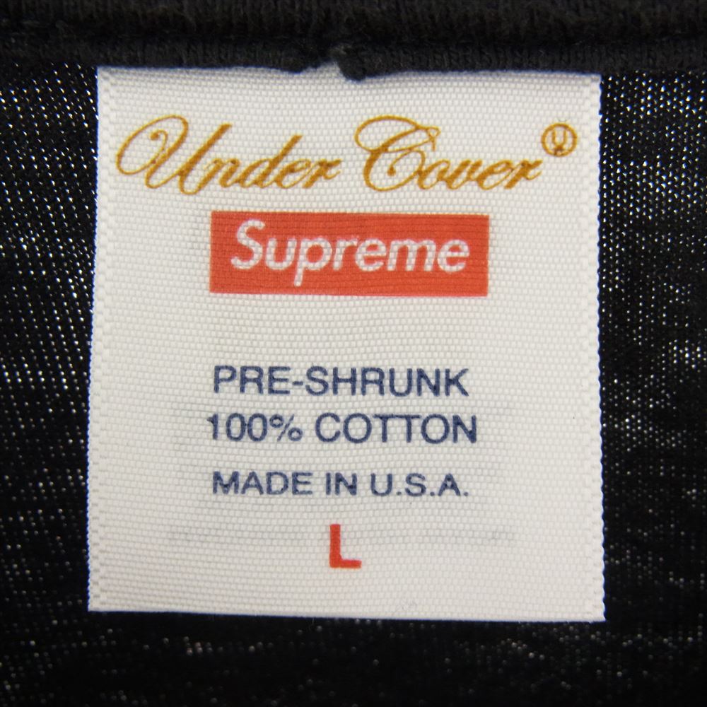 Supreme シュプリーム 23SS  × UNDERCOVER アンダーカバー FACE TEEフェイス 半袖 Tシャツ  ブラック系 L【中古】