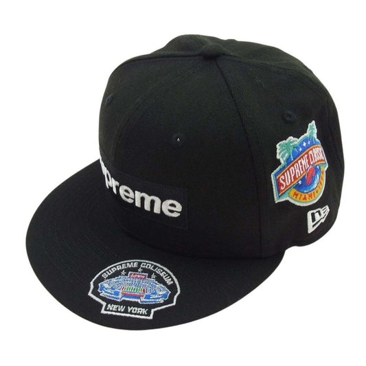 Supreme シュプリーム 23AW  × Champions Box Logo New Era Cap ニューエラ チャンピオンシップス ボックスロゴ ベースボールキャップ 帽子 ブラック系 58.7cm【新古品】【未使用】【中古】