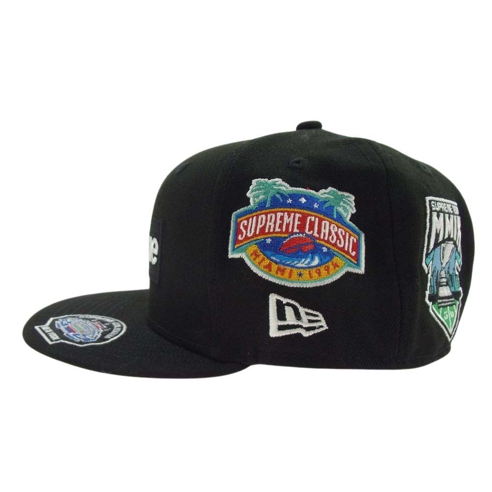 Supreme シュプリーム 23AW  × Champions Box Logo New Era Cap ニューエラ チャンピオンシップス ボックスロゴ ベースボールキャップ 帽子 ブラック系 58.7cm【新古品】【未使用】【中古】
