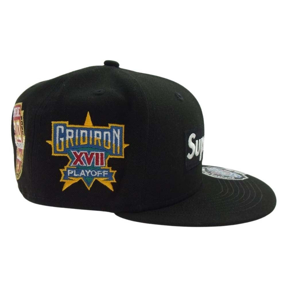 Supreme シュプリーム 23AW  × Champions Box Logo New Era Cap ニューエラ チャンピオンシップス ボックスロゴ ベースボールキャップ 帽子 ブラック系 58.7cm【新古品】【未使用】【中古】