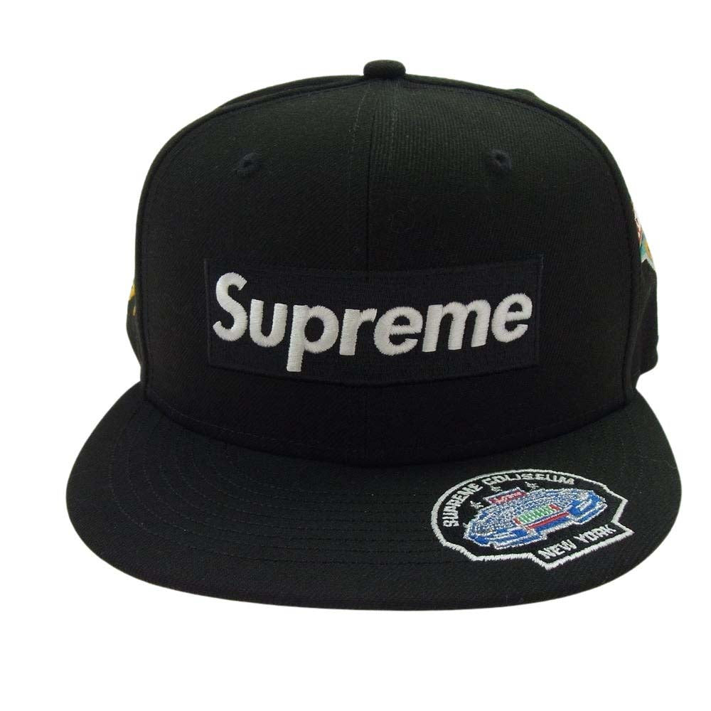 Supreme シュプリーム 23AW  × Champions Box Logo New Era Cap ニューエラ チャンピオンシップス ボックスロゴ ベースボールキャップ 帽子 ブラック系 58.7cm【新古品】【未使用】【中古】
