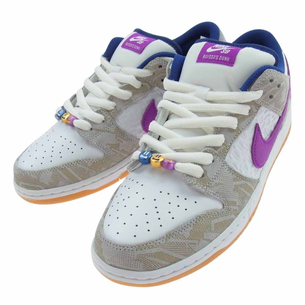 NIKE ナイキ FZ5251-001 × Rayssa Leal ライッサ レアウ SB Dunk Low ダンクロー PRM Pure Platinum and Vivid Purple ピュアプラチナム アンド ヴィヴィッドパープル スニーカー マルチカラー系 28cm【新古品】【未使用】【中古】