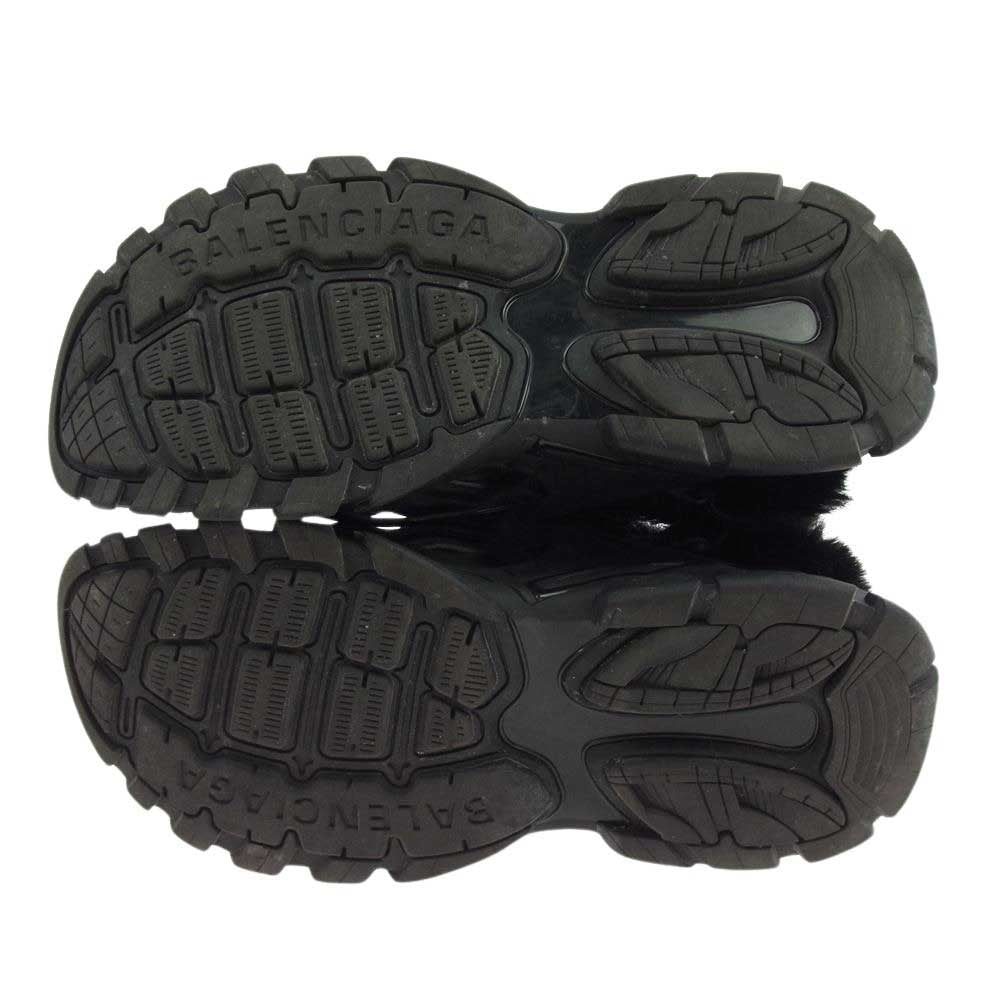 BALENCIAGA バレンシアガ 668561 Track Sandal Eco Fur  Black トラック サンダル エコファー ブラック ブラック系 41【中古】