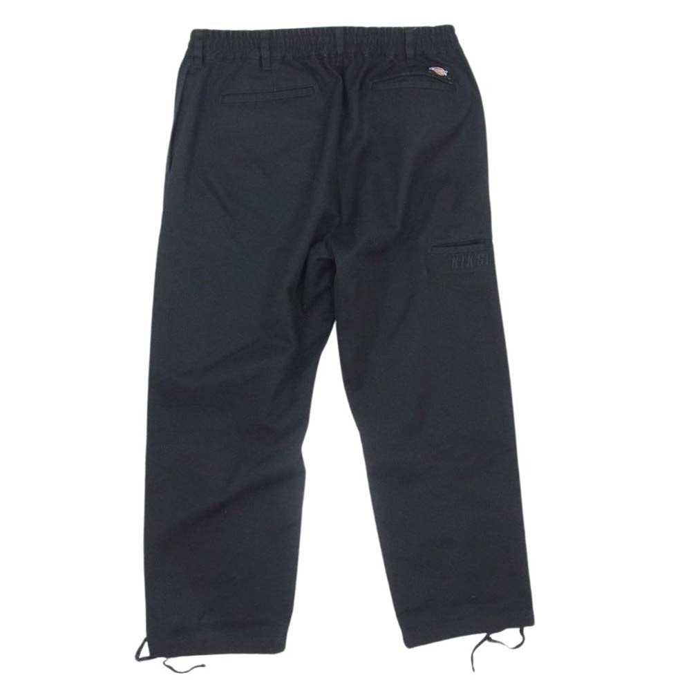 Dickies ディッキーズ × KIXSIX キック FREAK'S STORE フリークスストア 別注 WORK PANTS イージー ワーク パンツ ブラック系 L【中古】