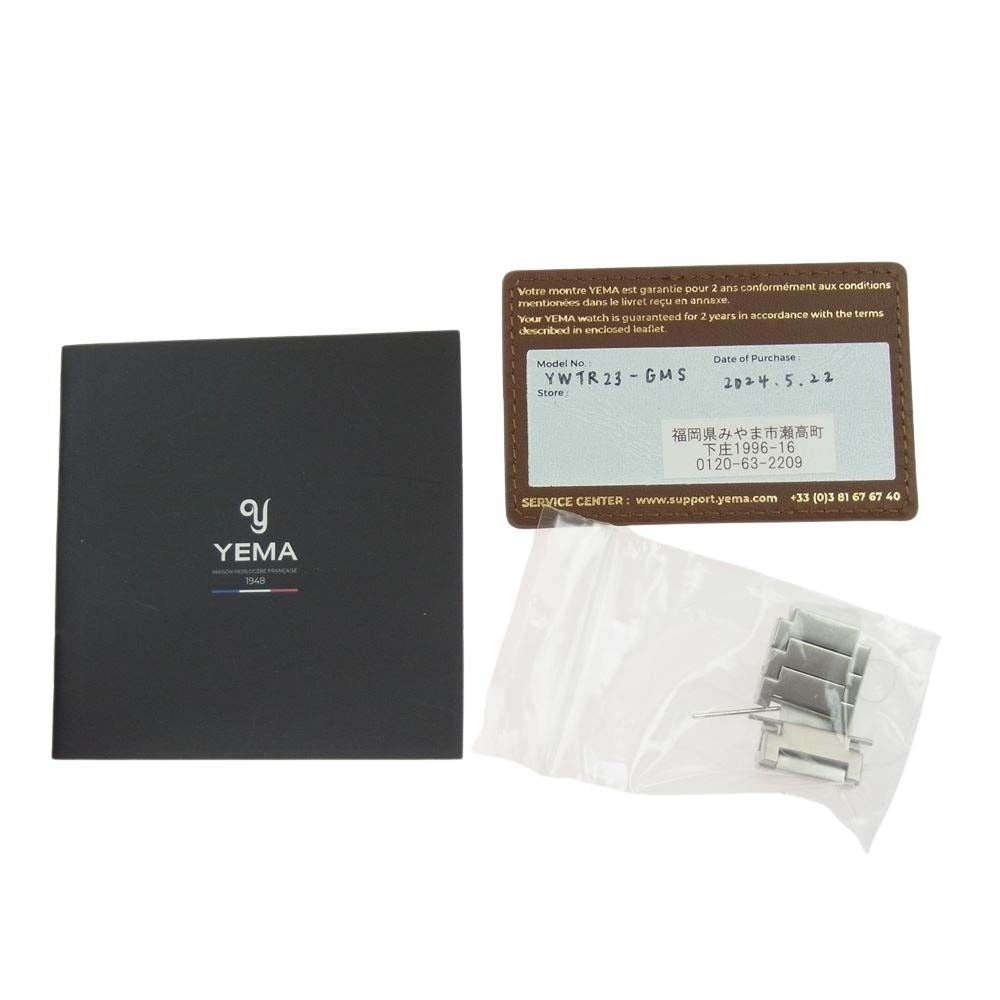イエマ  YWTR23-GMS WRISTMASTER TRAVELLER リストマスタートラベラー 自動巻 シルバー系【美品】【中古】