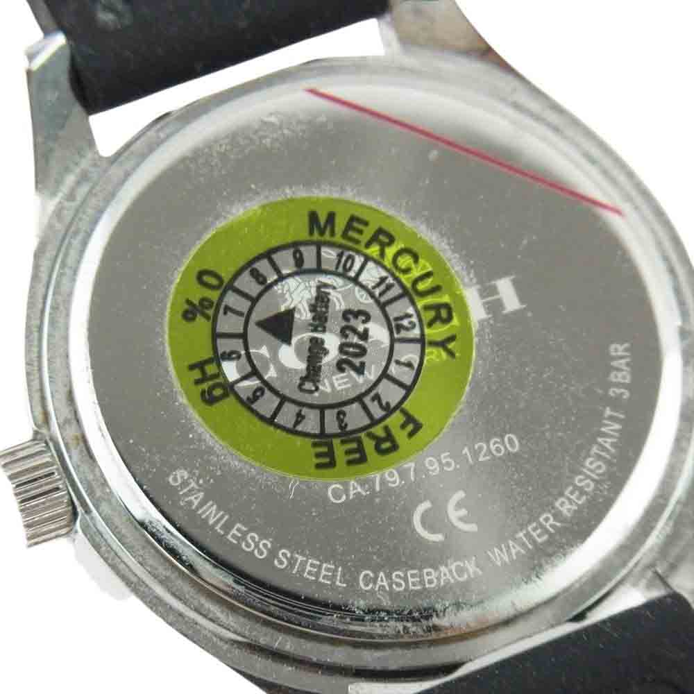 COACH コーチ シグネチャー ロゴ クォーツ 腕時計 ウォッチ ラバーベルト ブラック系【中古】