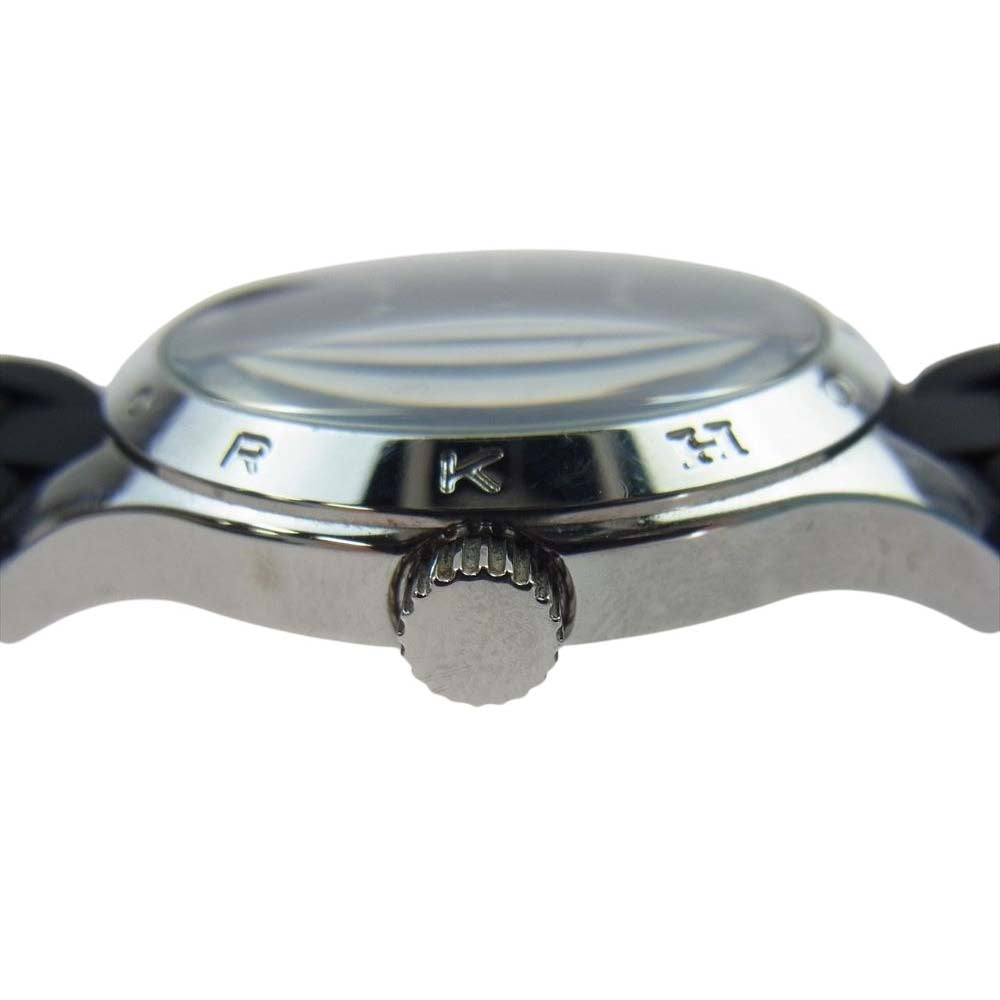 COACH コーチ シグネチャー ロゴ クォーツ 腕時計 ウォッチ ラバーベルト ブラック系【中古】