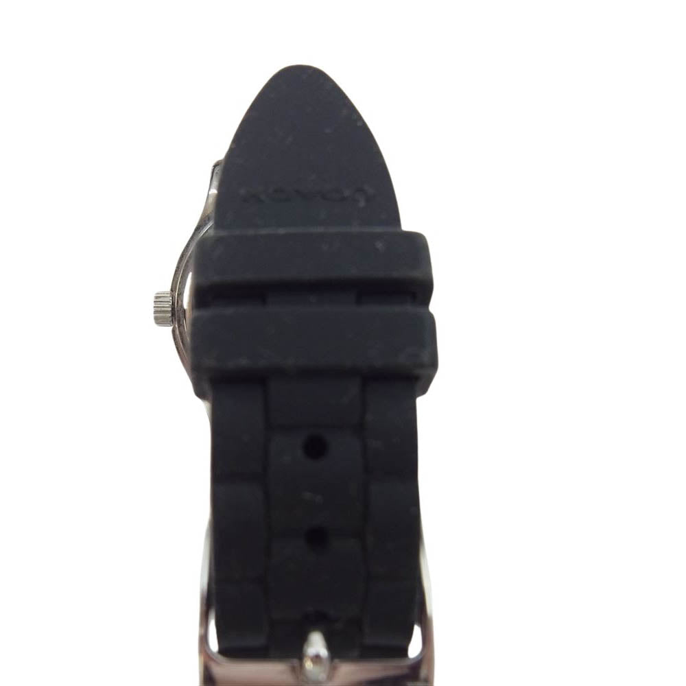 COACH コーチ シグネチャー ロゴ クォーツ 腕時計 ウォッチ ラバーベルト ブラック系【中古】