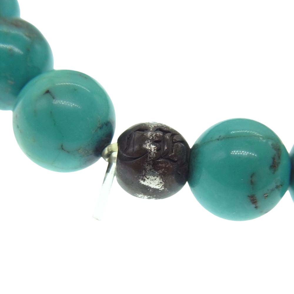 CHROME HEARTS クロムハーツ（原本無） 8mm BEAD ターコイズ ビーズ ブレスレット【中古】
