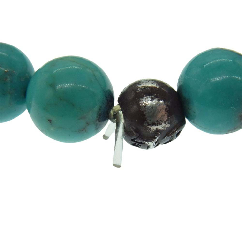 CHROME HEARTS クロムハーツ（原本無） 8mm BEAD ターコイズ ビーズ ブレスレット【中古】
