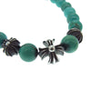 CHROME HEARTS クロムハーツ（原本無） 8mm BEAD ターコイズ ビーズ ブレスレット【中古】