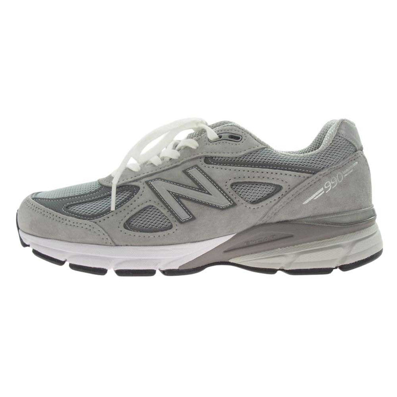 NEW BALANCE ニューバランス U990GR4 USA製 990 V4 スエード メッシュ スニーカー グレー系 26.5cm【極上美品】【中古】