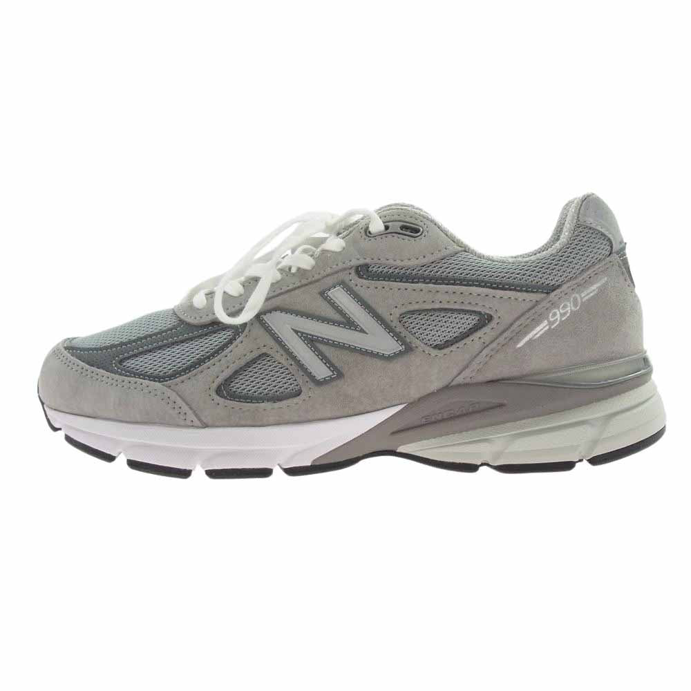 NEW BALANCE ニューバランス U990GR4 USA製 990 V4 スエード メッシュ スニーカー グレー系 27.5cm【極上美品】【中古】