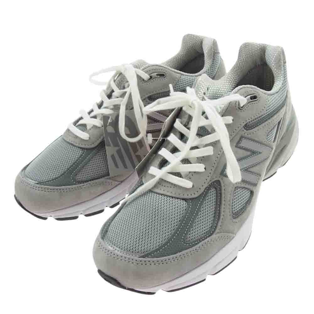 NEW BALANCE ニューバランス U990GR4 USA製 990 V4 スエード メッシュ スニーカー グレー系 27.5cm【極上美品】【中古】