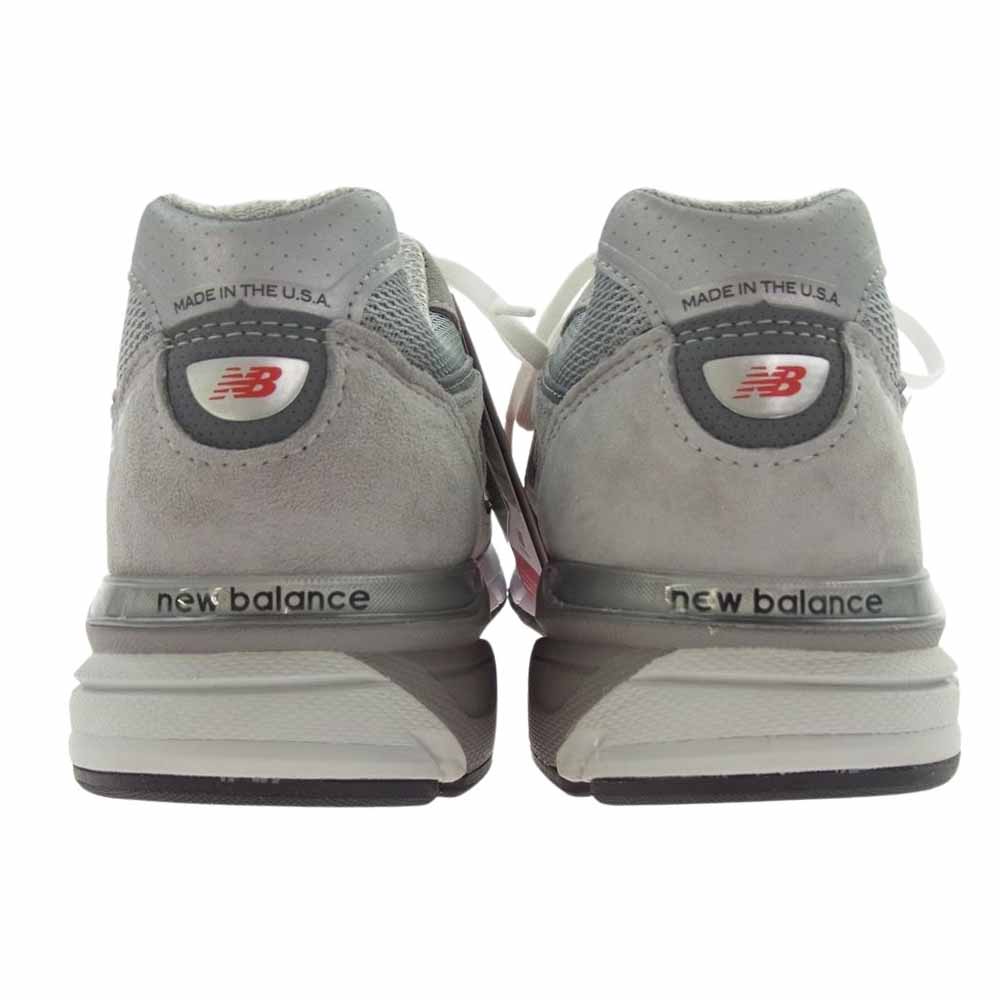 NEW BALANCE ニューバランス U990GR4 USA製 990 V4 スエード メッシュ スニーカー グレー系 27.5cm【極上美品】【中古】
