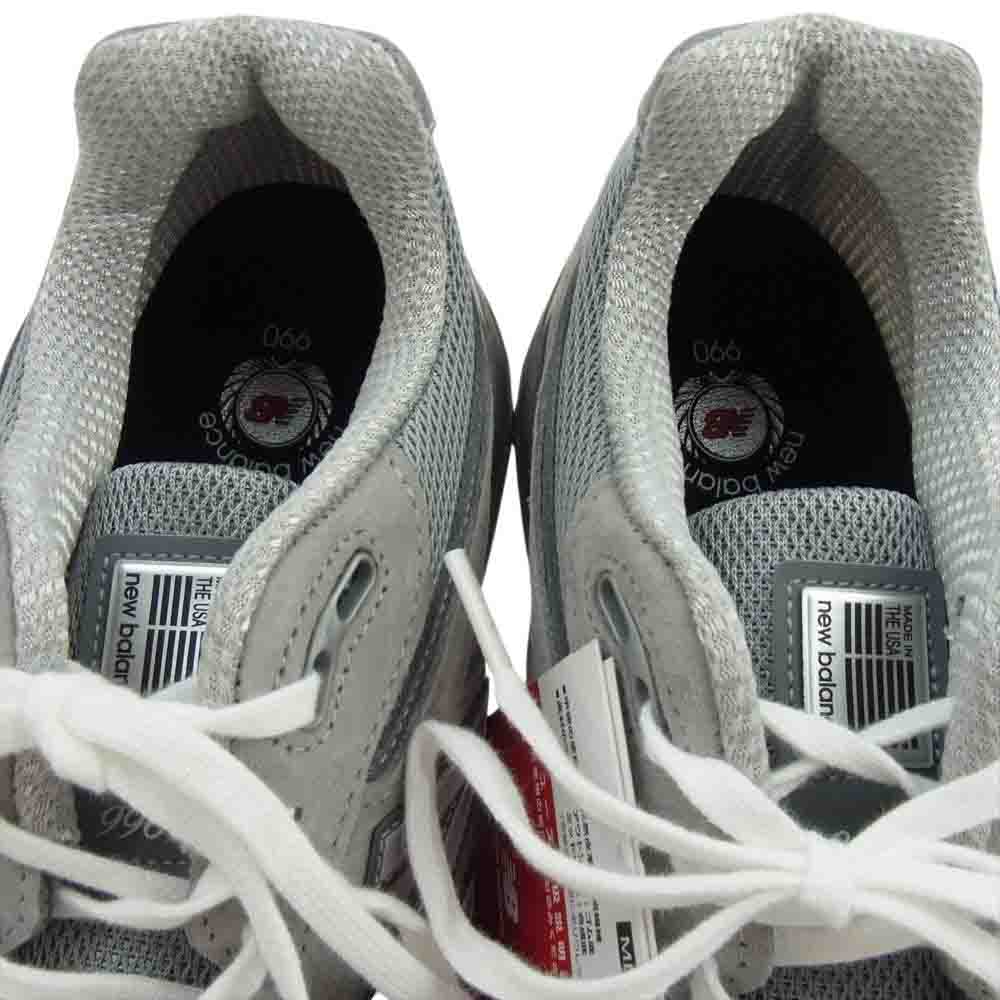 NEW BALANCE ニューバランス U990GR4 USA製 990 V4 スエード メッシュ スニーカー グレー系 27.5cm【極上美品】【中古】
