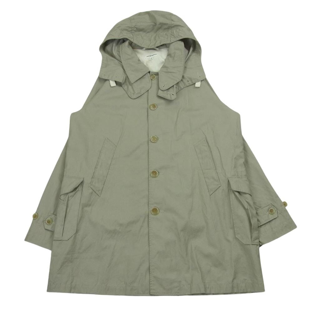 Engineered Garments エンジニアードガーメンツ フード 取り外し可能 ショップ コート グレイッシュベージュ系 M【中古】