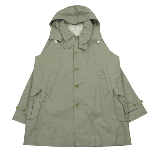Engineered Garments エンジニアードガーメンツ フード 取り外し可能 ショップ コート グレイッシュベージュ系 M【中古】