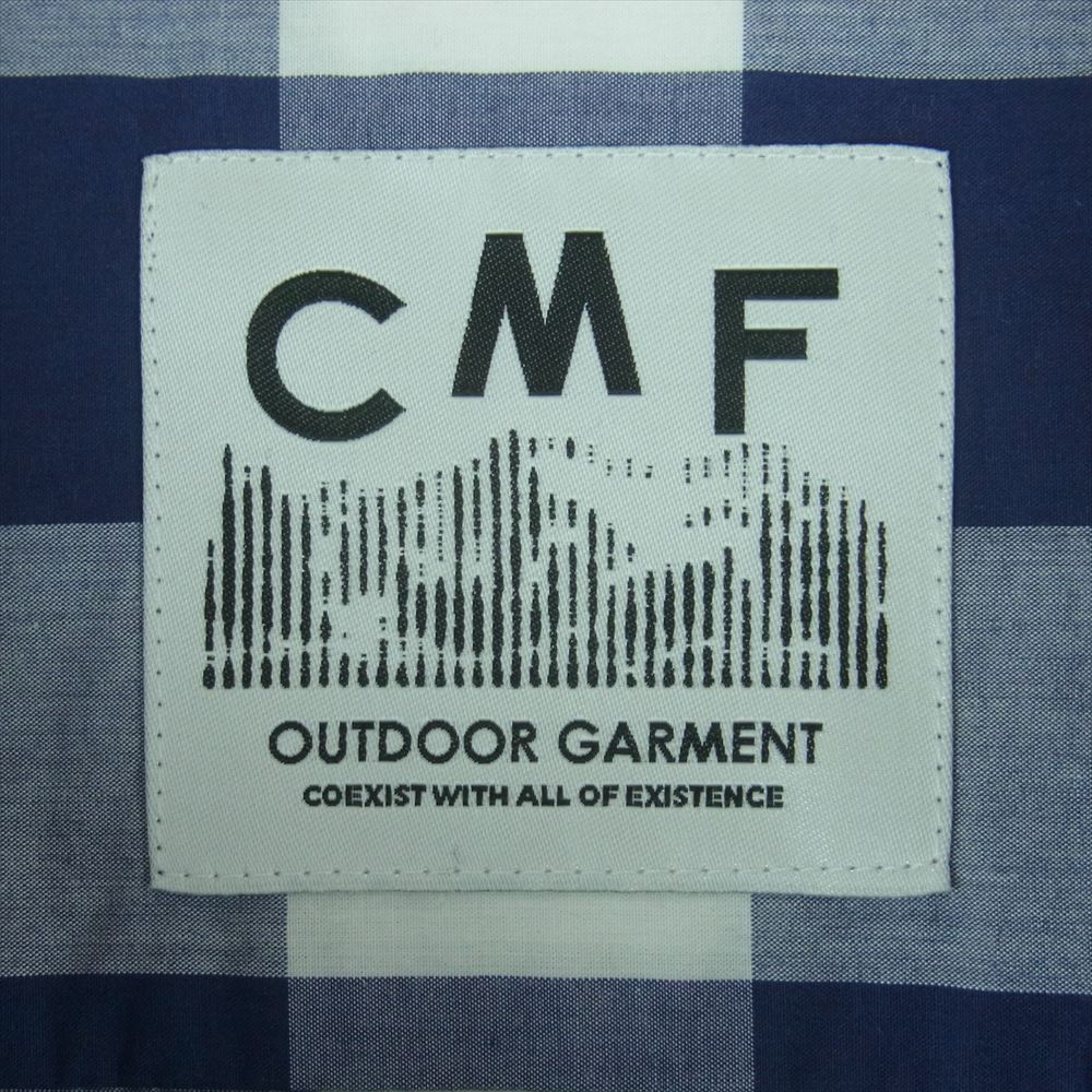 シーエムエフアウトドアガーメント CMF2302-S04J NEWSPAPER SHIRTS ニュースペーパー チェック 長袖 シャツ ネイビー系 ホワイト系 XL【極上美品】【中古】