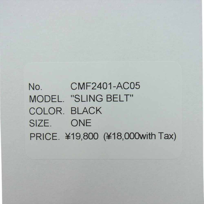 シーエムエフアウトドアガーメント CMF2401-AC05 SLING BELT スリング ベルト ブラック系【極上美品】【中古】