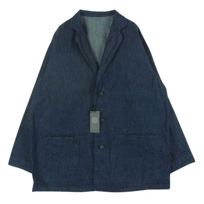 PORTER CLASSIC ポータークラシック PC-005-2680-0041-0012 CLASSIC DENIM WIDE JACKET クラシック デニム ワイド ジャケット インディゴブルー系 NAVY S【極上美品】【中古】