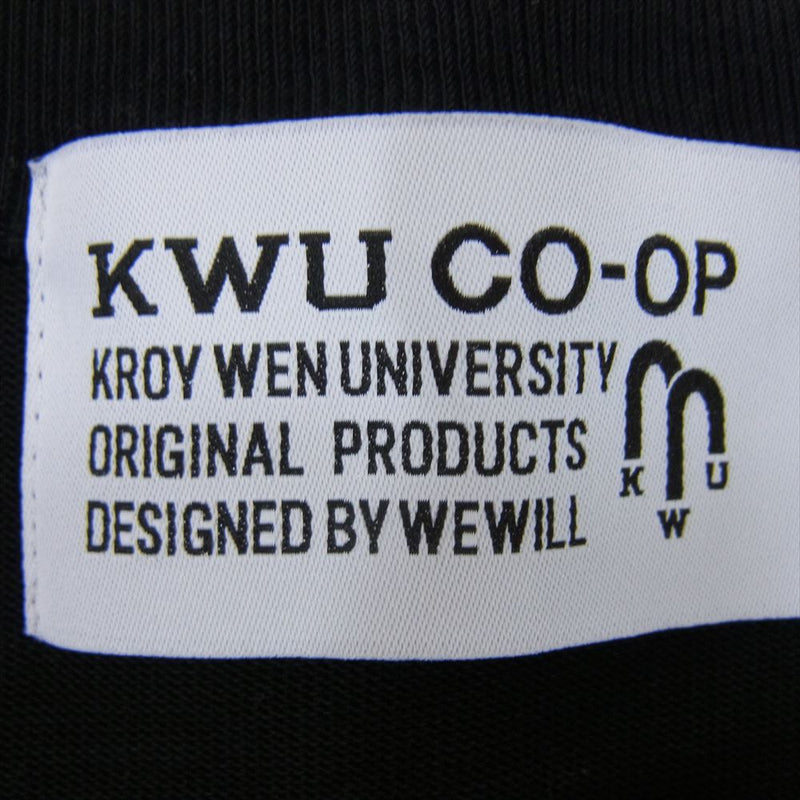 ウィーウィル KWU CO-OP KWU CO-OP ロングスリーブ ロンT 長袖 Tシャツ カットソー ブラック系 2【中古】