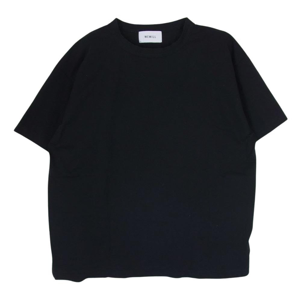 ウィーウィル W-000-8011 TRICOT T-SHIRT トリコット 半袖 Tシャツ ブラック系 1【中古】