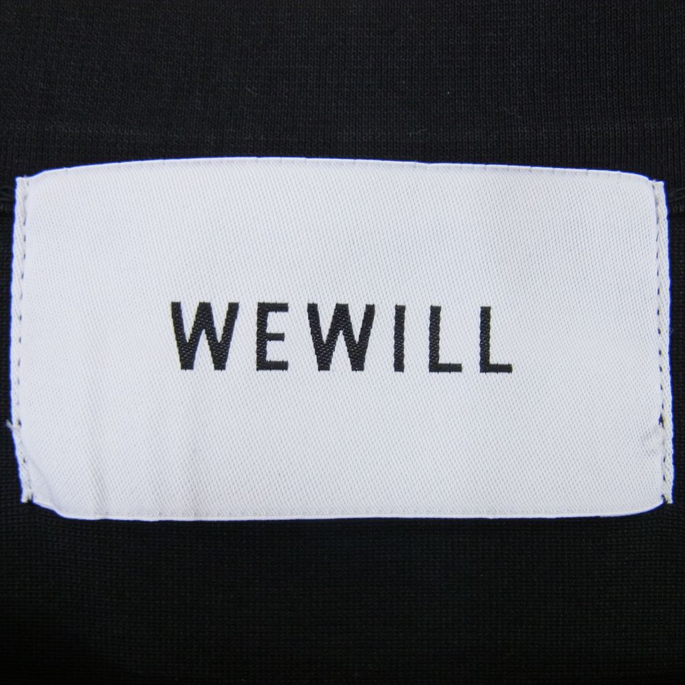 ウィーウィル W-000-8011 TRICOT T-SHIRT トリコット 半袖 Tシャツ ブラック系 1【中古】