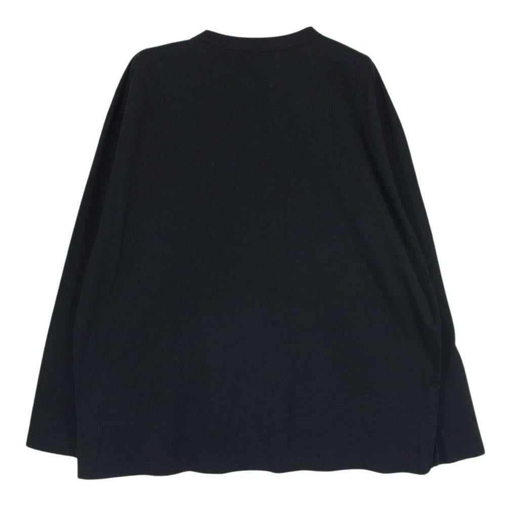 ウィーウィル W-000-8019-1 TRICOT LS T-SHIRT トリコット ロングスリーブ 長袖 ロンT Tシャツ カットソー ブラック系 2【中古】